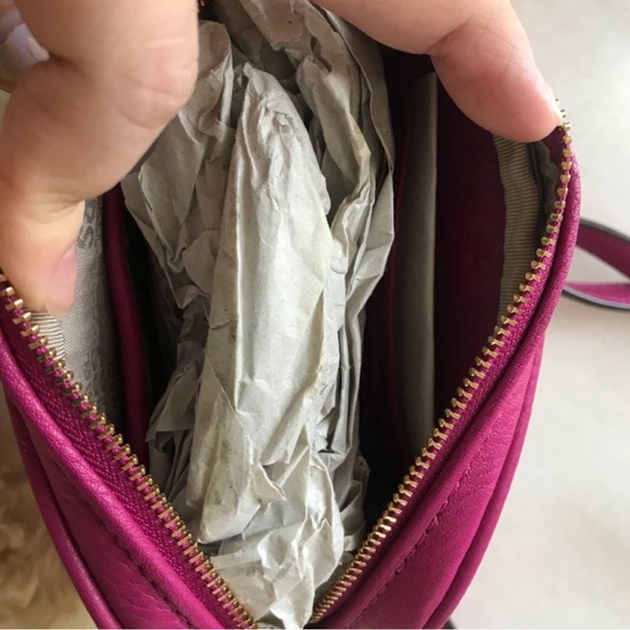 Michael Kors Fulton Pebbled Leather Crossbody Chain Bag - Picture 8 of 10